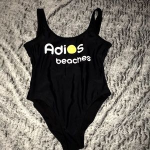 Adios beaches one piece swim suit